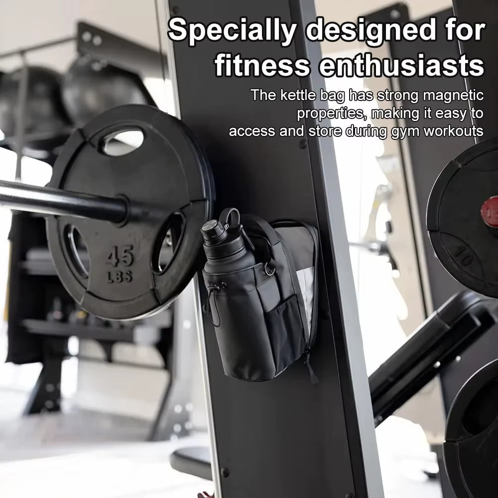 Ultimate Magnetic Gym Bag - Large Capacity with Phone Pocket & Water Bottle Pouch - Perfect Gym Accessories Organizer!