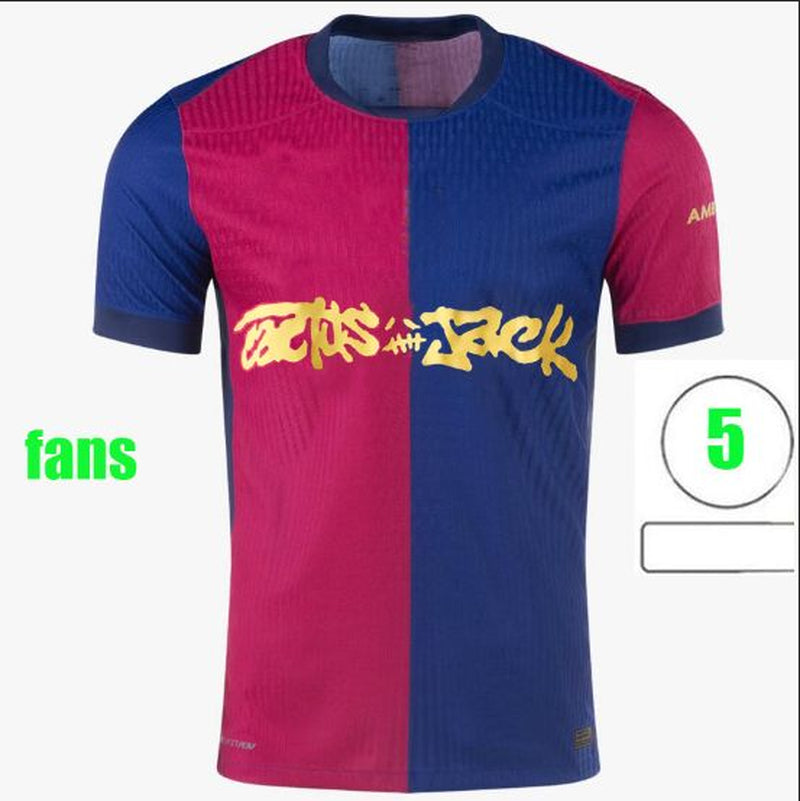 24 25 26 LAMINE YAMAL Lewandowski Soccer Jerseys OLMO KESSIE GAVI Raphinha FERRAN 2024 2025 Football Shirt Kids Kounde Men Kids Kit Fans Player Copa Del Rey FINAL
