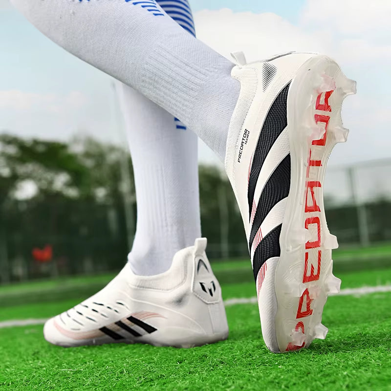 New Men Soccer Shoes TF/FG Original Resistant Football Field Boot Society Cleats Football Shoes Professional Comfortable Sneaker