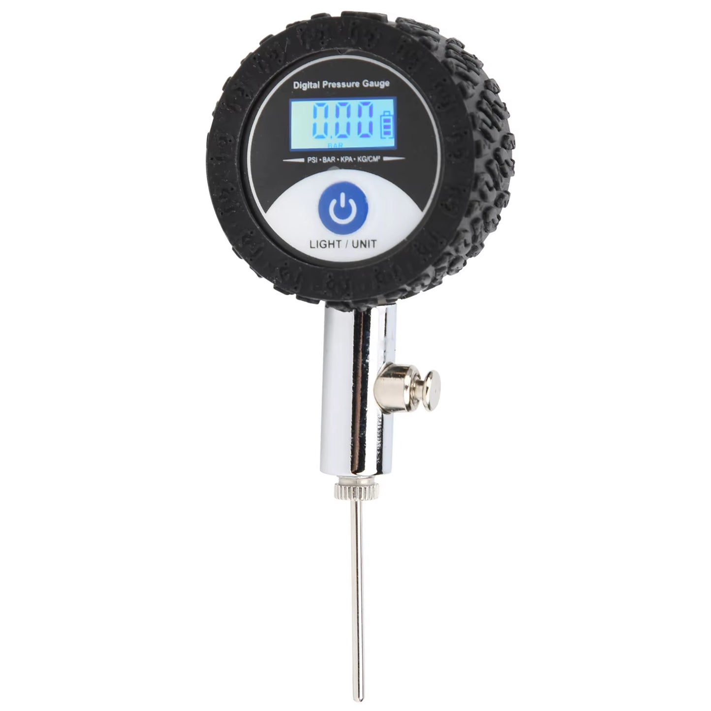 Soccer Ball Pressure Gauge Metal Handheld Soccer Ball Barometer Volleyball Basketball Barometers with Digital Display