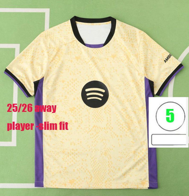 24 25 26 LAMINE YAMAL Lewandowski Soccer Jerseys OLMO KESSIE GAVI Raphinha FERRAN 2024 2025 Football Shirt Kids Kounde Men Kids Kit Fans Player Copa Del Rey FINAL