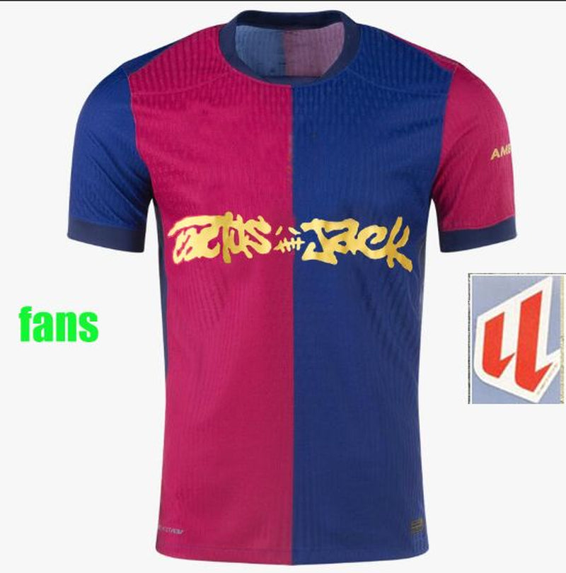 24 25 26 LAMINE YAMAL Lewandowski Soccer Jerseys OLMO KESSIE GAVI Raphinha FERRAN 2024 2025 Football Shirt Kids Kounde Men Kids Kit Fans Player Copa Del Rey FINAL