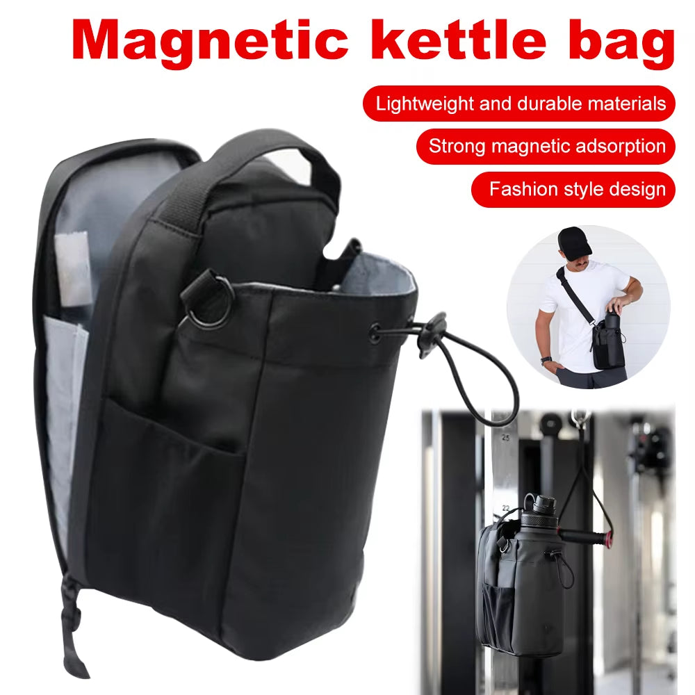 Ultimate Magnetic Gym Bag - Large Capacity with Phone Pocket & Water Bottle Pouch - Perfect Gym Accessories Organizer!