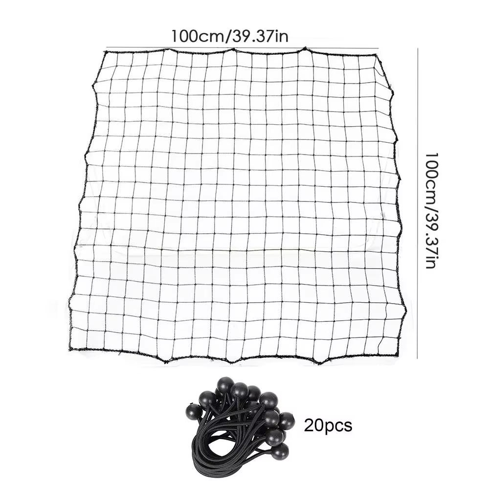 Ultimate Football Rebounder Net - 39.37"x39.37" Soccer Training Net with 20 Ropes for Outdoor Practice