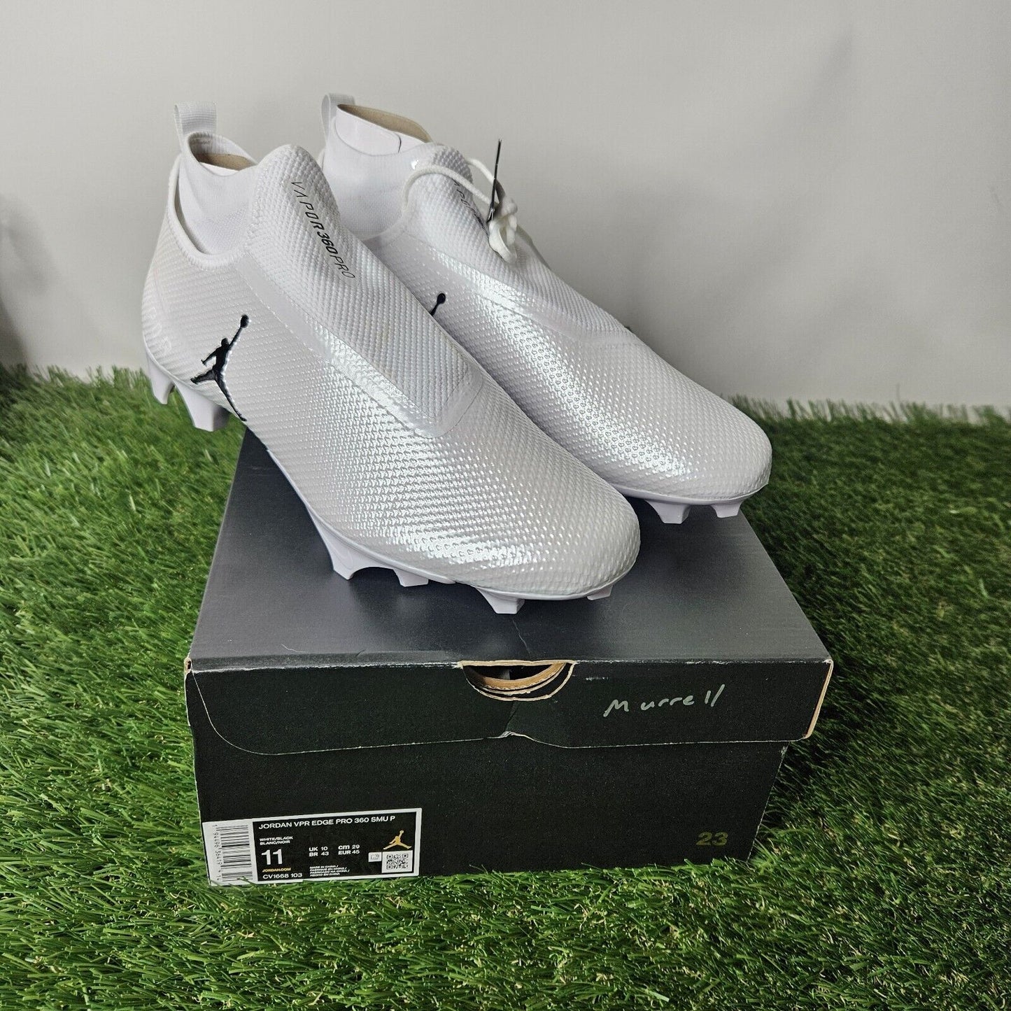 Jordan Vapor Edge Pro Size 11 Football Cleats White New
