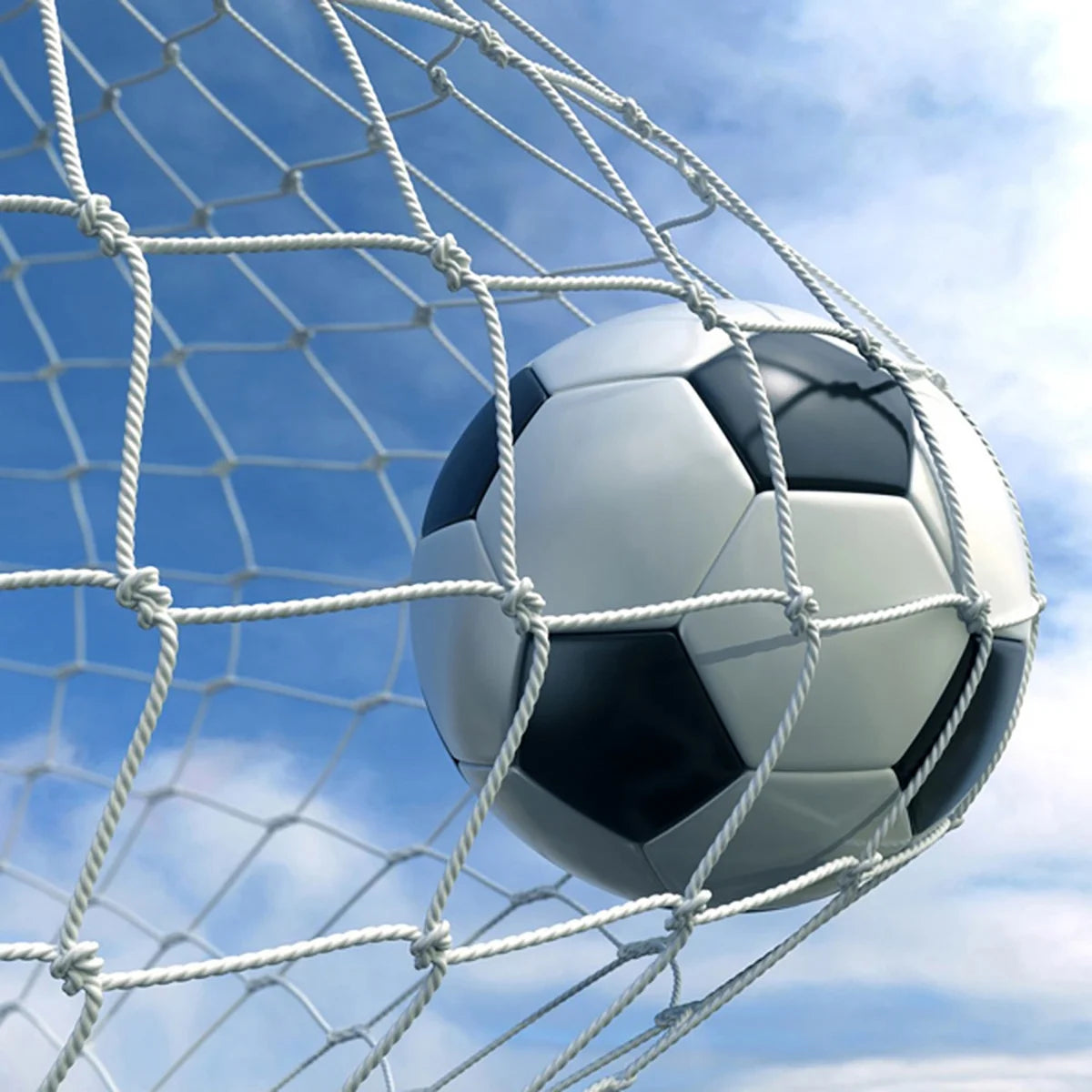Soccer Goal Net Heavy Duty Polyethylene Anti-Impact Football Post Net Foldable Portable Soccer Net Football Game Equipment for Club School Football Match Training