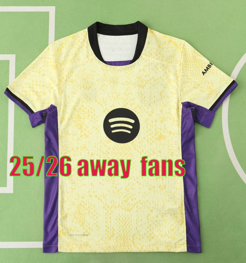 24 25 26 LAMINE YAMAL Lewandowski Soccer Jerseys OLMO KESSIE GAVI Raphinha FERRAN 2024 2025 Football Shirt Kids Kounde Men Kids Kit Fans Player Copa Del Rey FINAL