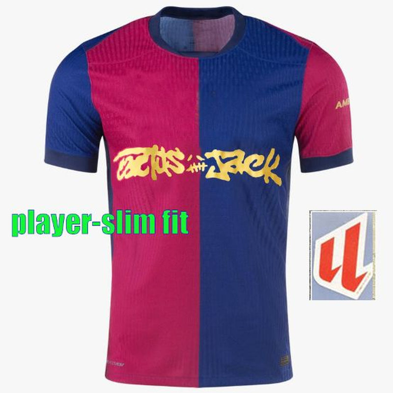 24 25 26 LAMINE YAMAL Lewandowski Soccer Jerseys OLMO KESSIE GAVI Raphinha FERRAN 2024 2025 Football Shirt Kids Kounde Men Kids Kit Fans Player Copa Del Rey FINAL