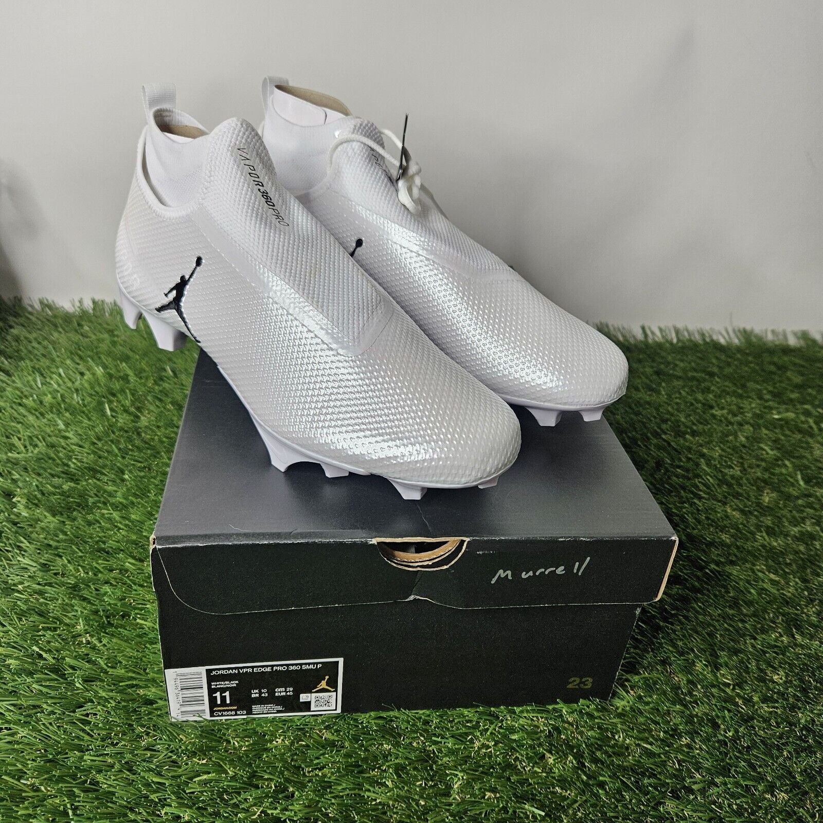 Jordan Vapor Edge Pro Size 11 Football Cleats White New