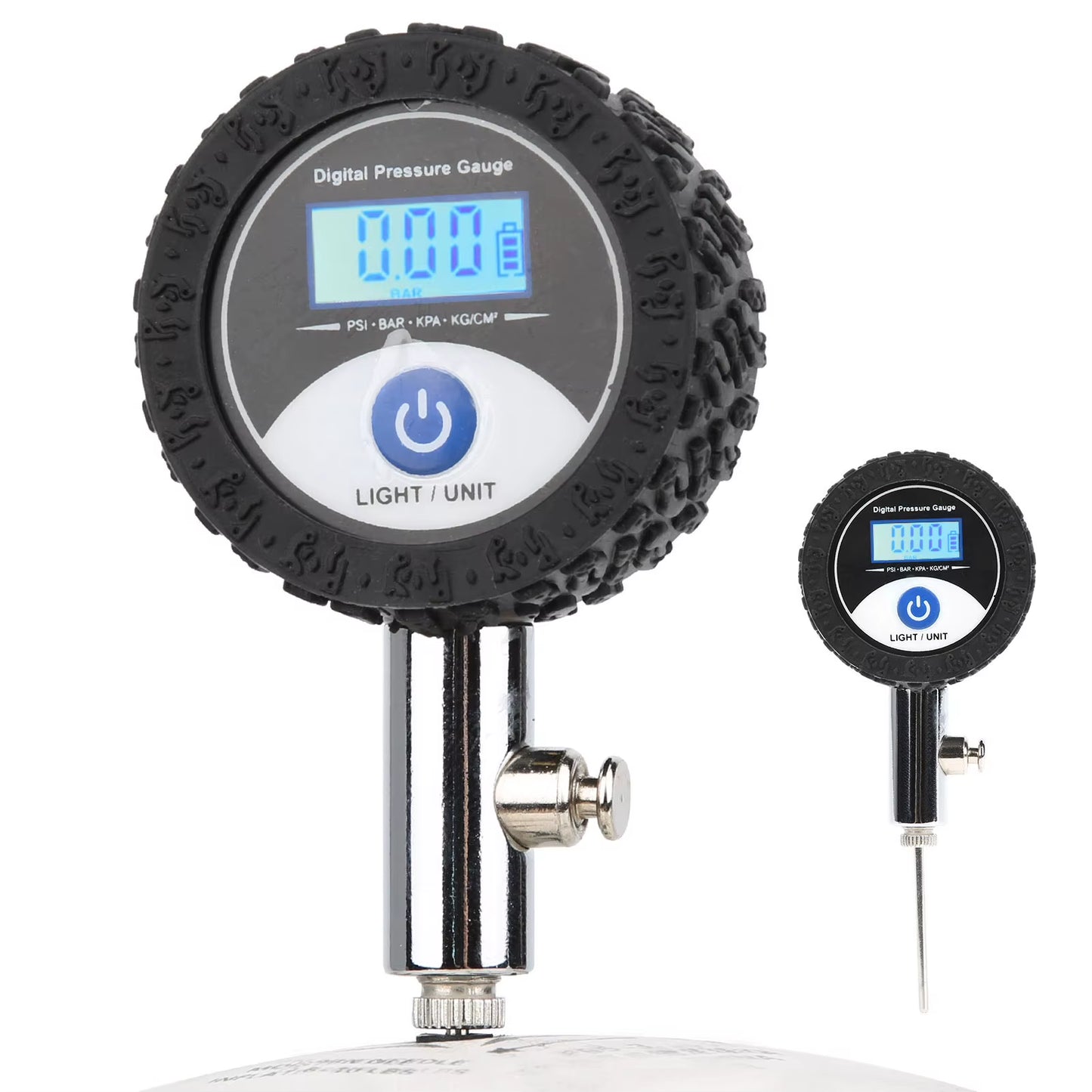 Soccer Ball Pressure Gauge Metal Handheld Soccer Ball Barometer Volleyball Basketball Barometers with Digital Display